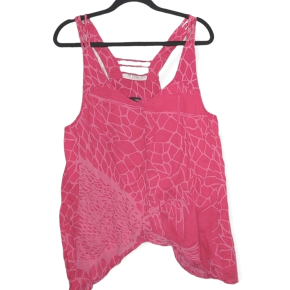 Hurley Tops - Hurley Sharkbite Pink Tank size L